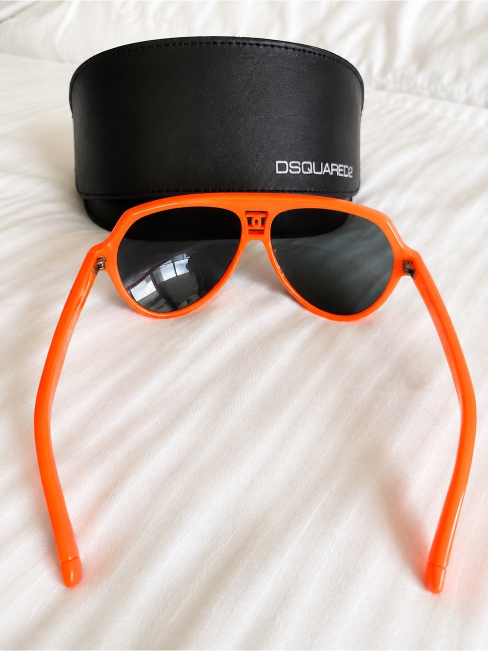 DSQUARED2 Orange Red Mirrored Pilot Sunglasses - Picture 2 of 2
